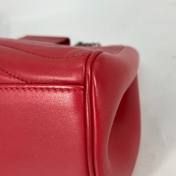 LOUIS VUITTON Red Leather Shoulder Bag - Picture 10 of 16